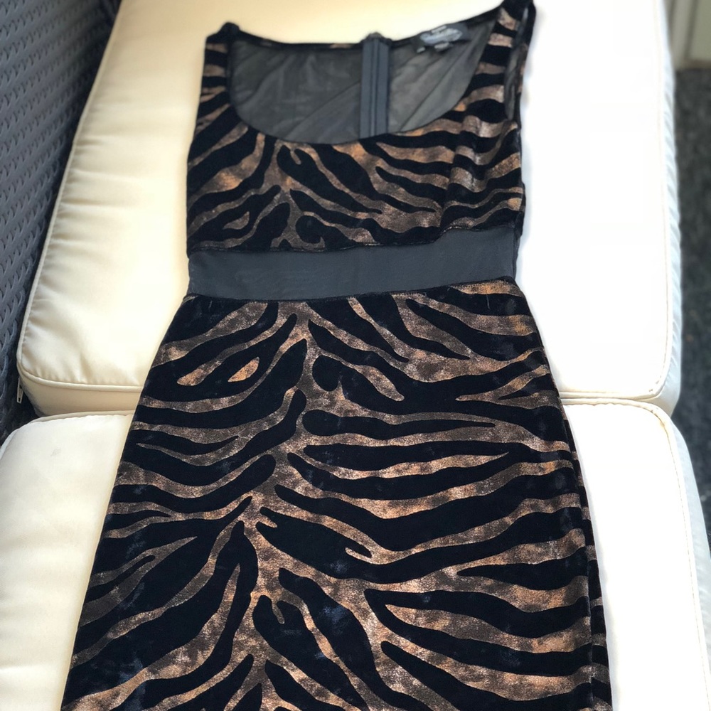 Bebe Addiction Velvet dress NWOT